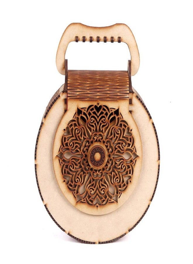 DLEIN Women's Handcrafted Wooden Light Weight Unique Purse Handbag (PURSE 376) - Image 1